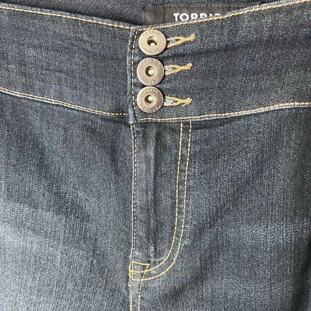 Torrid denim skinny jeans dark wash denim plus size 26 petite